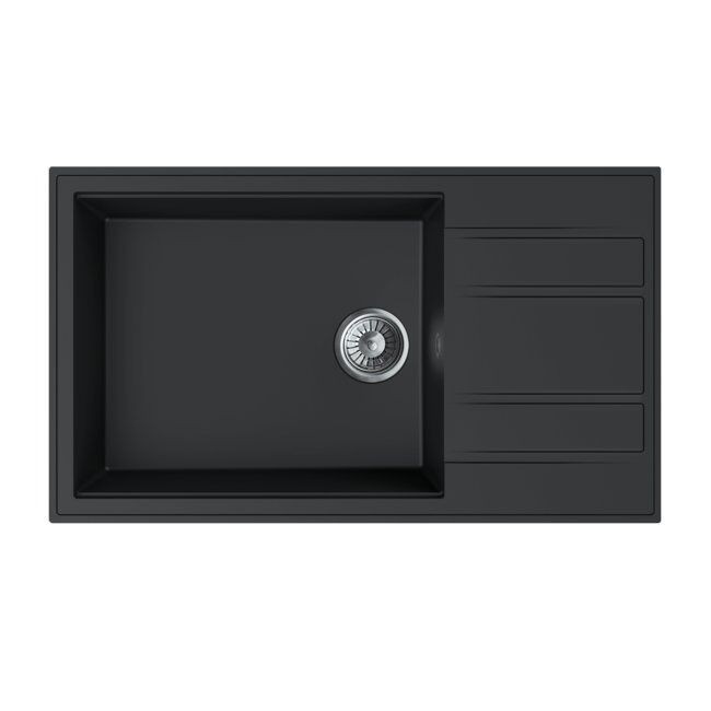 Valterra Granitna sudopera Stella, 860 x 500 mm, Crna