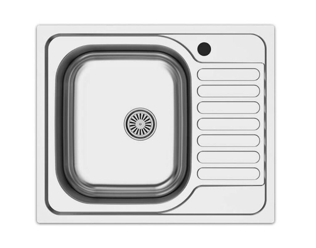 Valterra Klasična limena sudopera, 600 x 500 mm, Srebrna boja