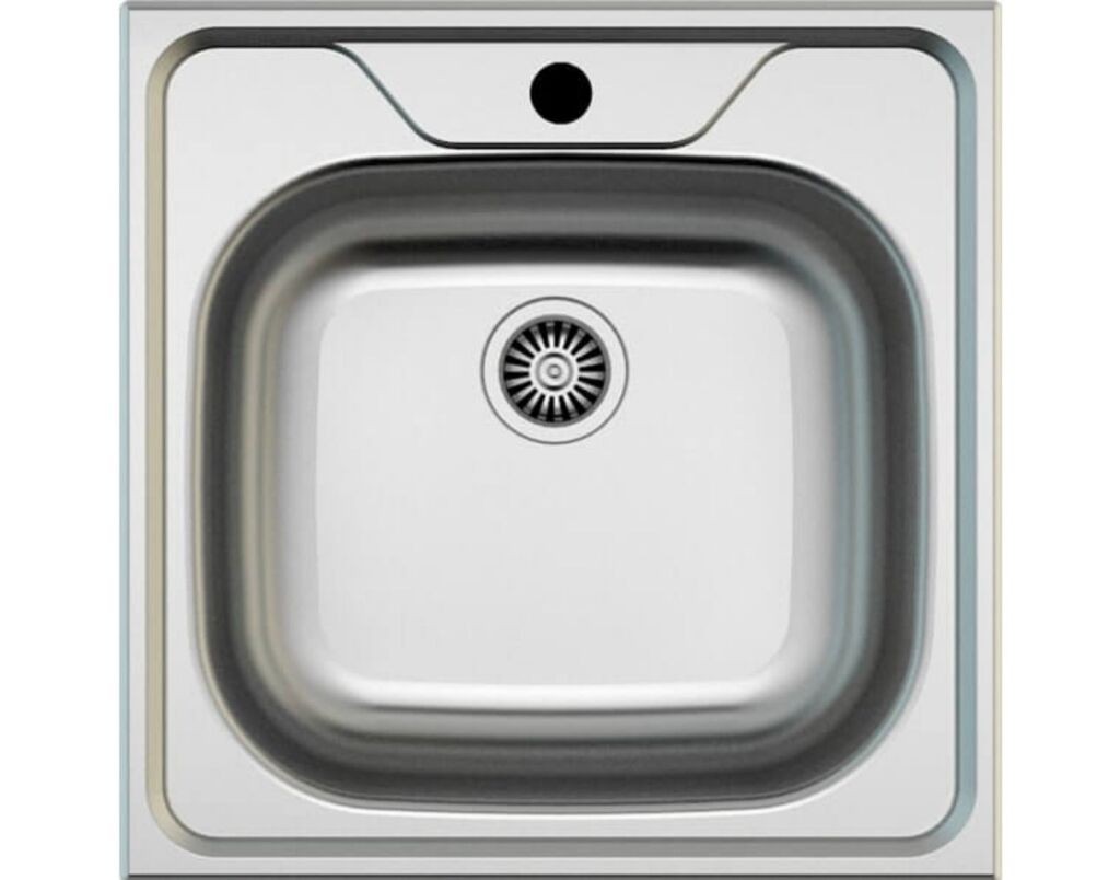 Valterra Limena sudopera, 500 × 500 mm, Srebrna boja