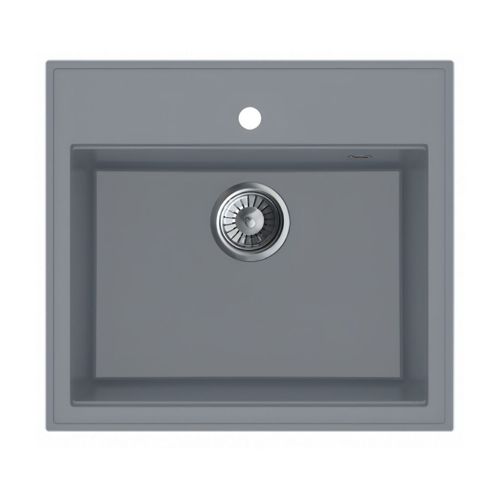 Valterra Granitna sudopera Verona, 560 x 510 mm, Siva