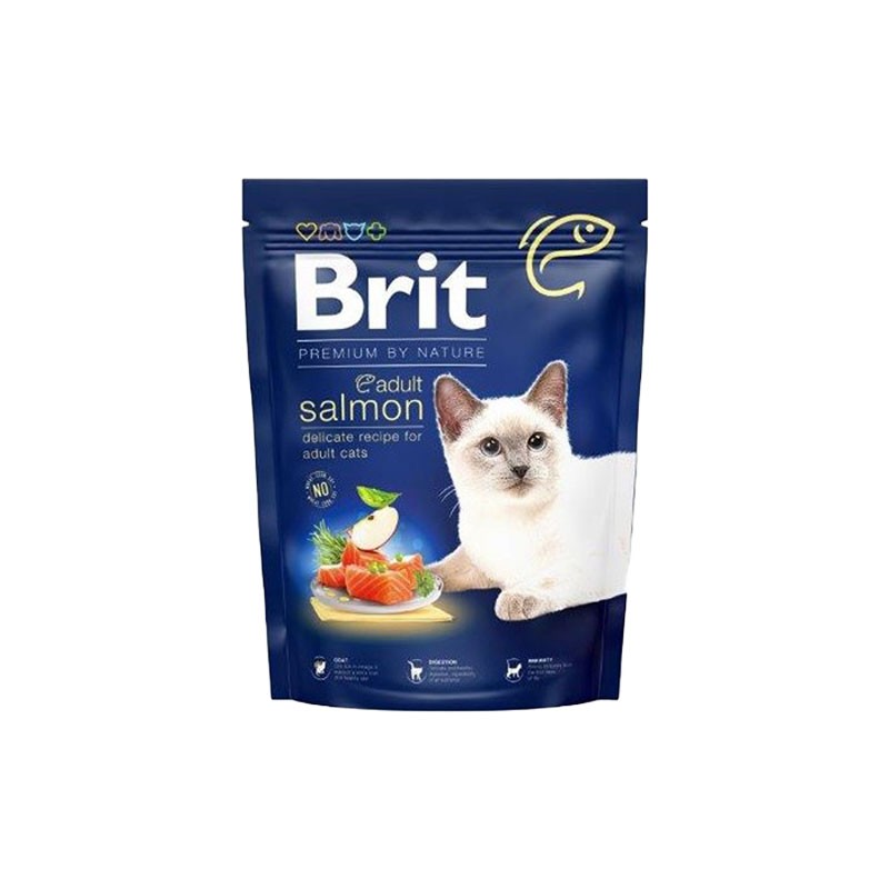 Brit Hrana za odrasle mačke Premium by nature, Losos, 300 g