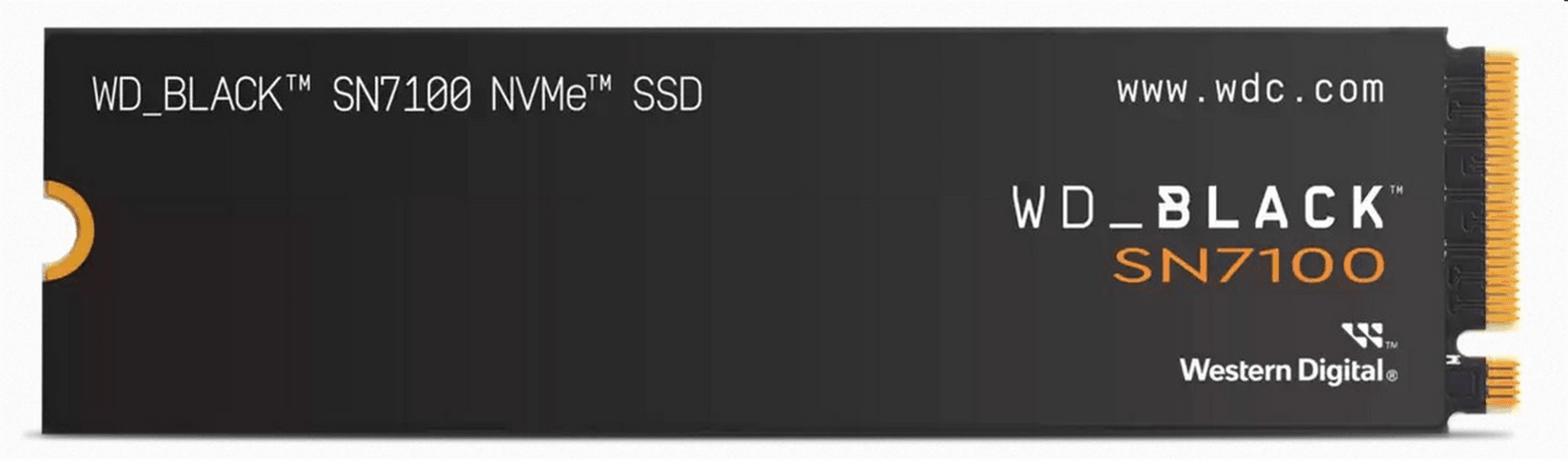 WD SSD SN7100, 500GB, Gen4, 6800 MB/s, Crni