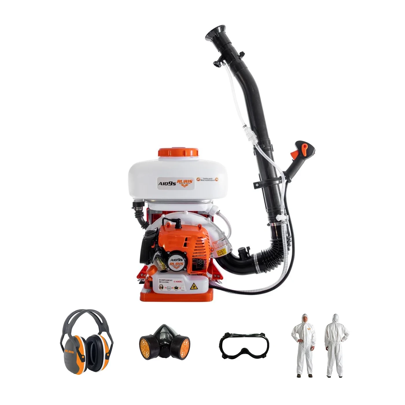 Ruris Motorna prskalica Atomizer A109S, Narandžasto-Bijela