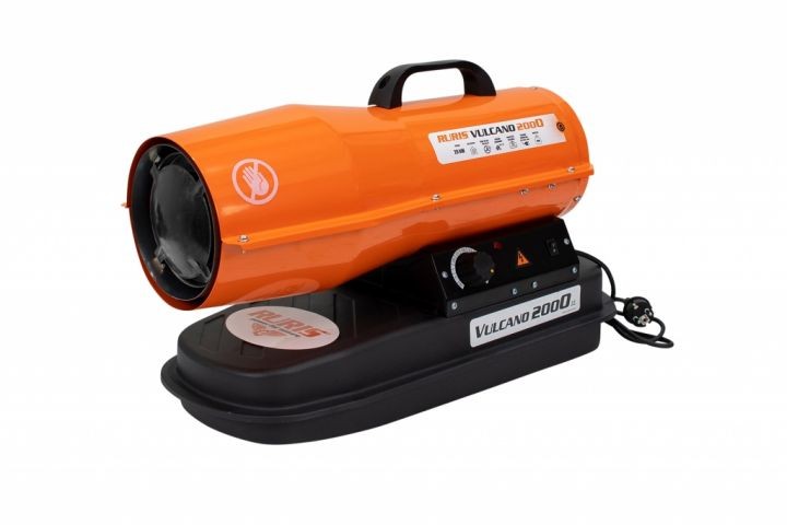Ruris Dizelski top kalorifer Vulcano 2000, Narandžasto-Crni