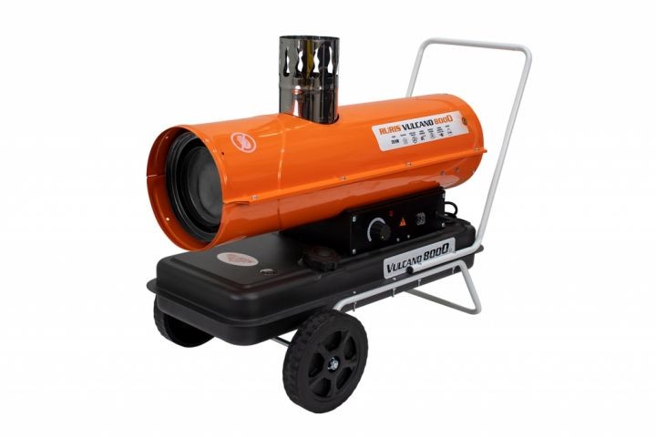 Ruris Dizelski top kalorifer Vulcano 8000, Narandžasto-Crni