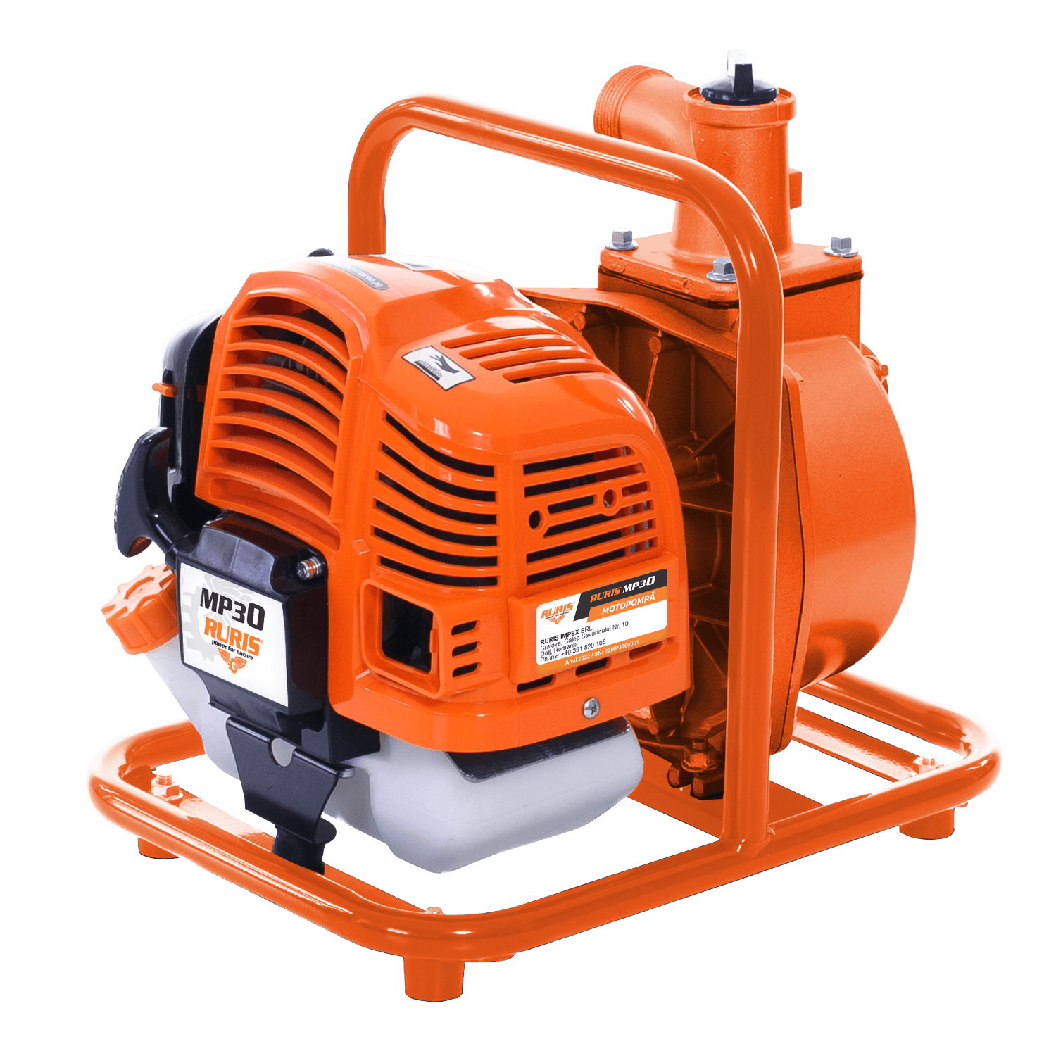 Ruris Motorna pumpa za vodu MP30, Narandžasta