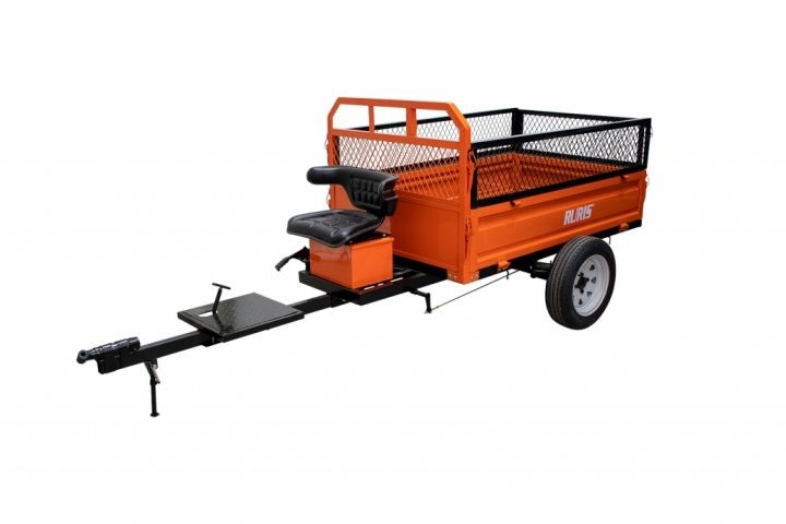 Ruris Prikolica za frezu 750S, 750 kg, Narandžasta