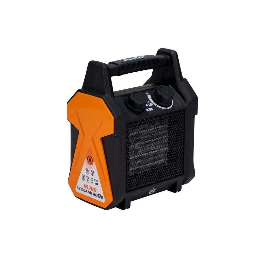 Ruris Električna grijalica Vulcano 200S, Crni