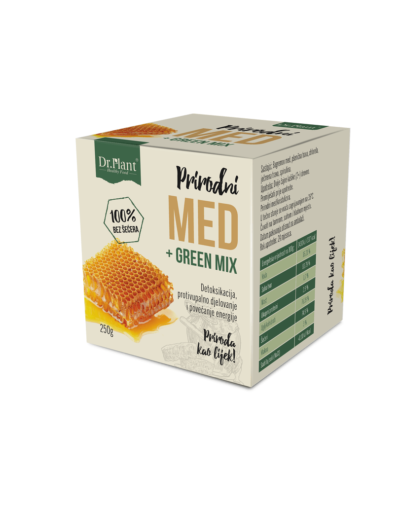 Dr. Plant Med, Prirodni + Green mix, 250g