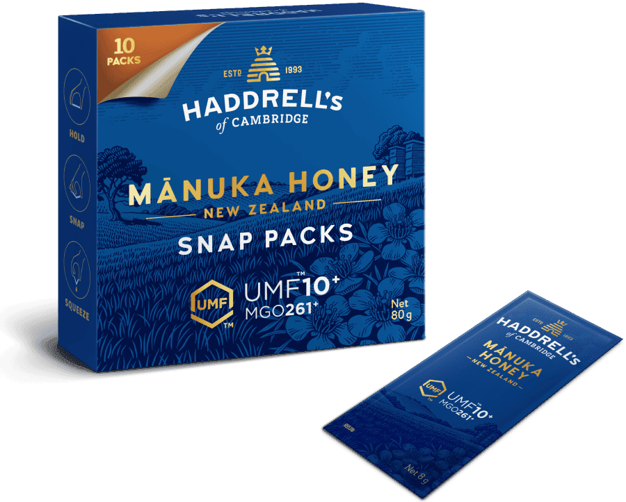Haddrell's Manuka Med, UMF 10+ Snap pack, 10 Komada