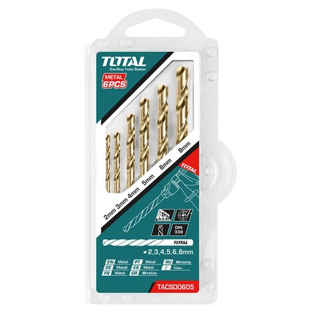 Total Burgije za metal TACSD0605, 6 komada