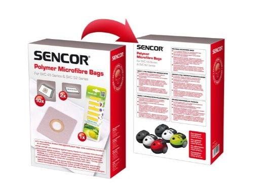 Sencor Set vrećica za usisivač SVC 45/52, 5 komada, Sivi