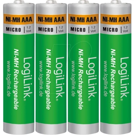 Logilink Punjive Baterije AAA NiMH 1000mAh, 4 komada