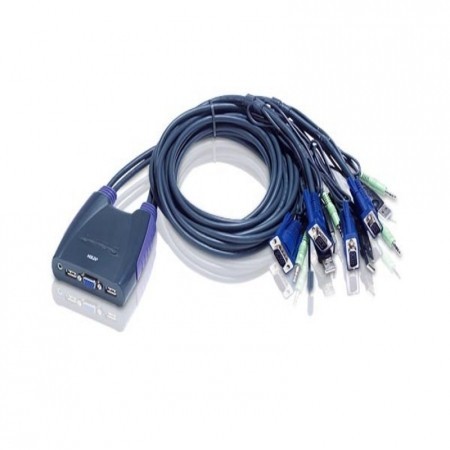 LogiLink KVM Switch sa 4port USB CS64US ATEN, Tamnoplavi