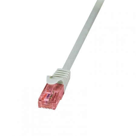 LogiLink CAT6 Patch Kabl UTP PrimeLine CQ2092U, 10 m, Sivi