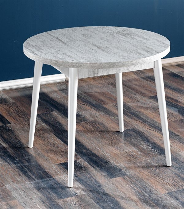 MyMassa Okrugli trpezarijski sto 90x90cm, Bijeli