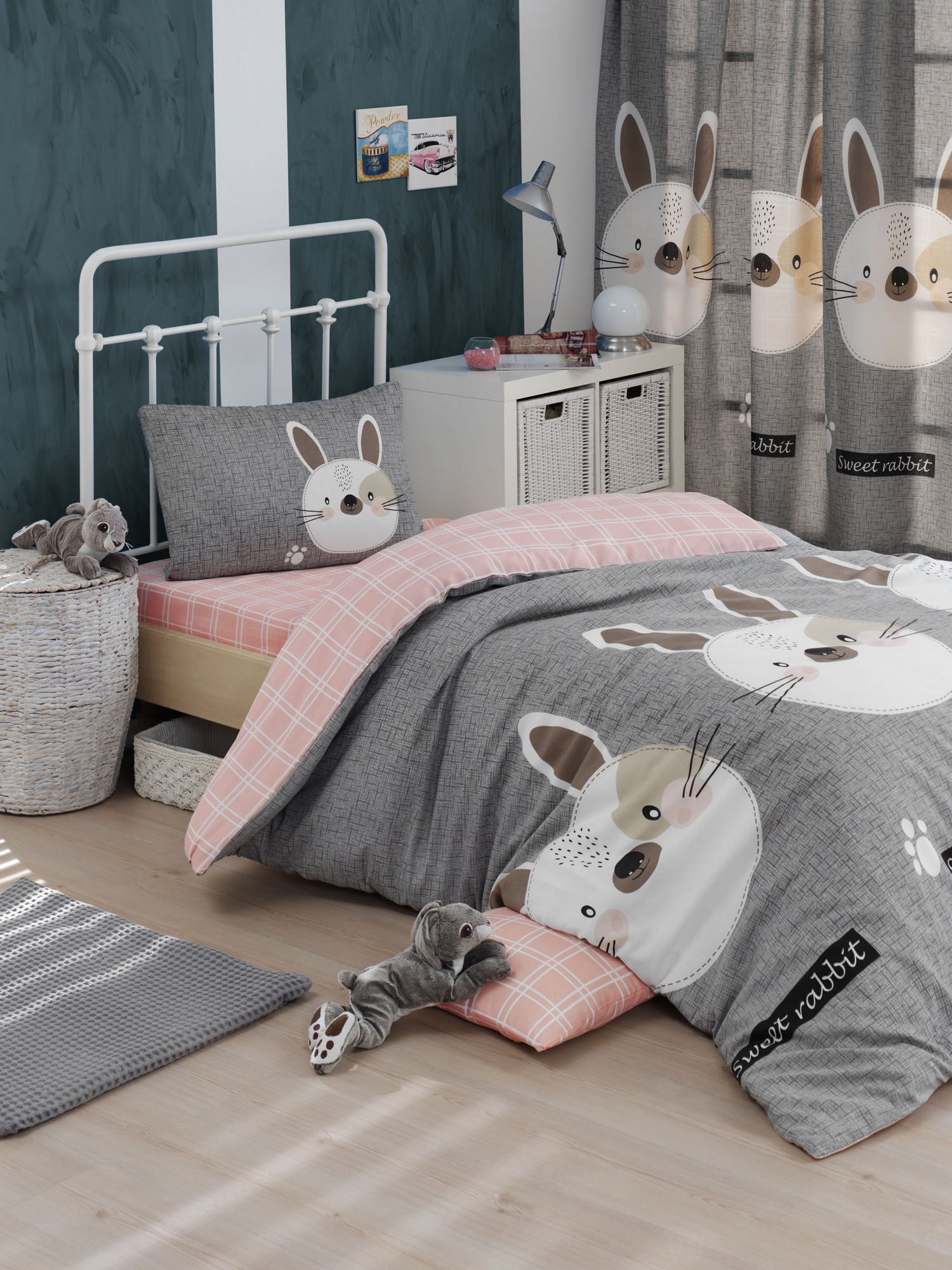 L'essentiel Maison set posteljine Tavsancik, 160x220cm, siva