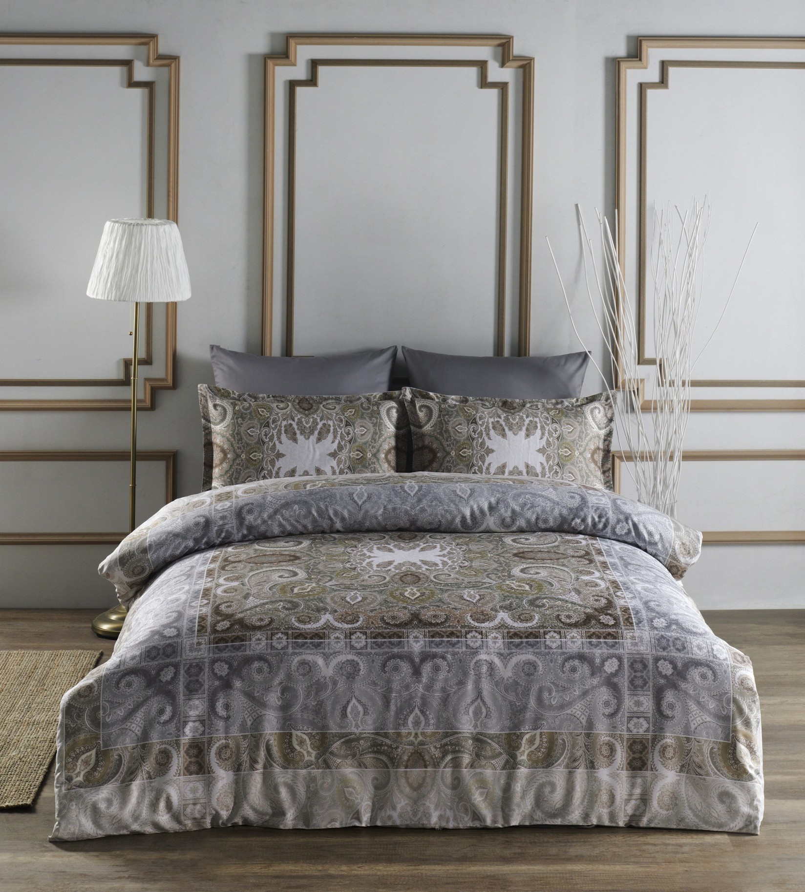 L'essentiel Maison set posteljine Lucianna, 160x220cm, 180x240cm, Siva