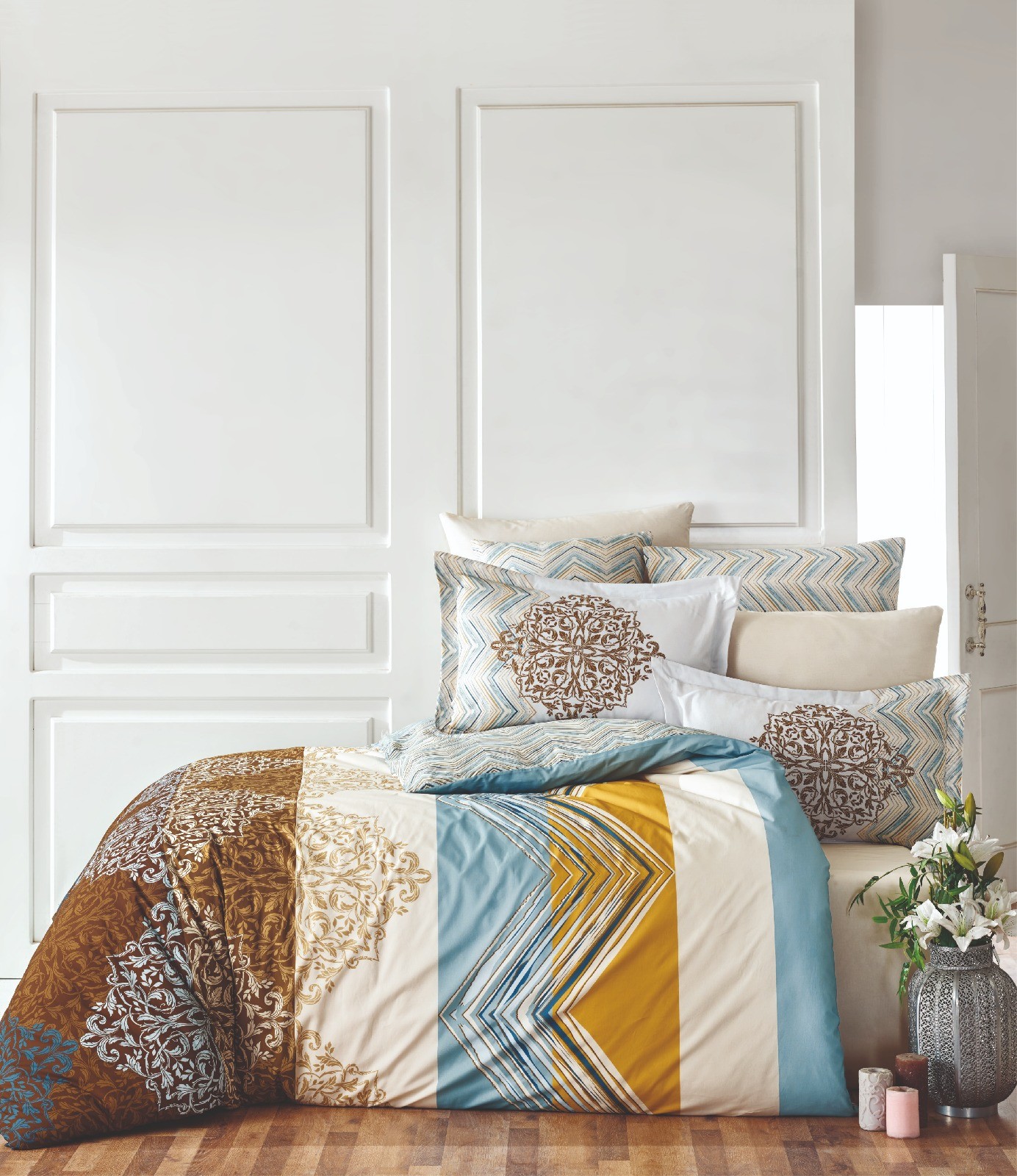 L'essentiel Maison set posteljine Julia, 160x220cm, šareno