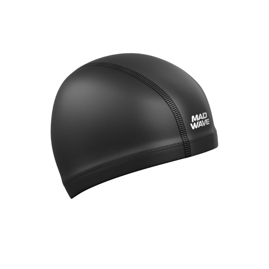 Mad Wave Kapa za plivanje Put Coated, Crna