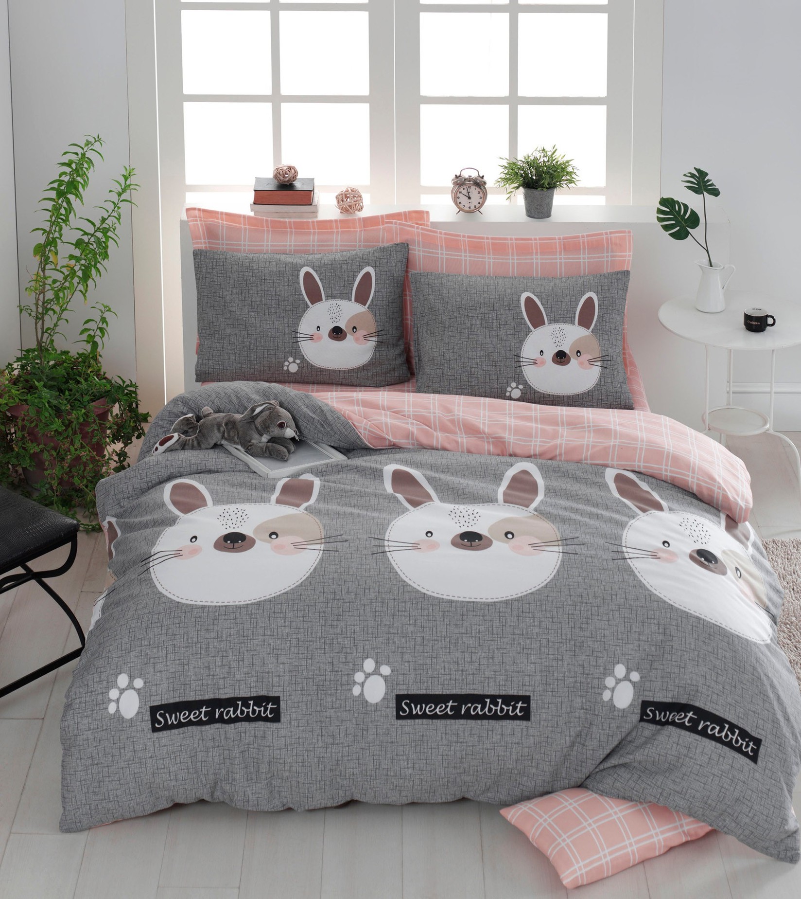 L'essentiel Maison Set Bracna posteljina Tavsancik, 200x220cm, Siva