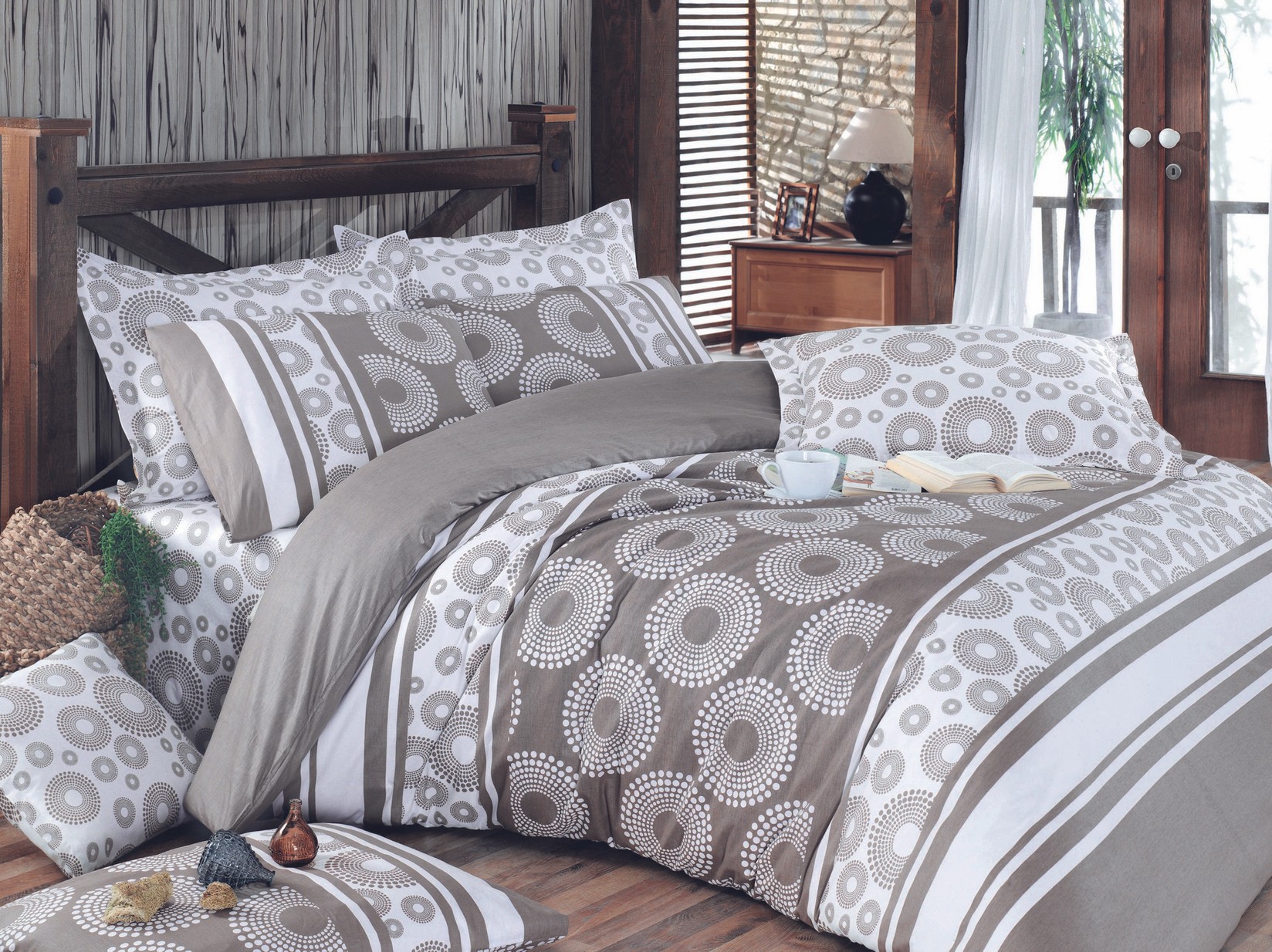 L'essentiel Maison set posteljine Sema, 160x220cm, smeđa