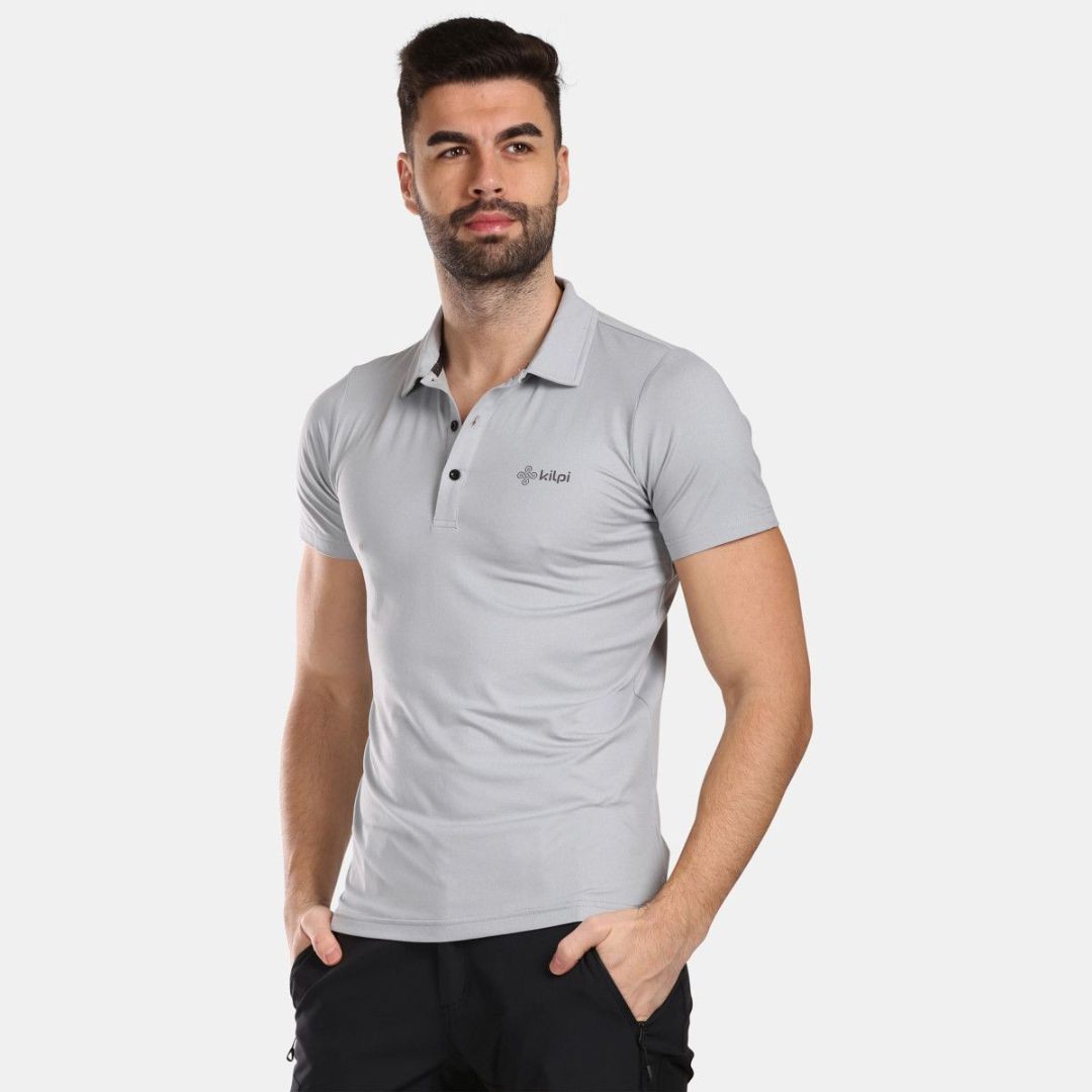 Kilpi Muška majica Technical Polos Givry, Svijetlosiva