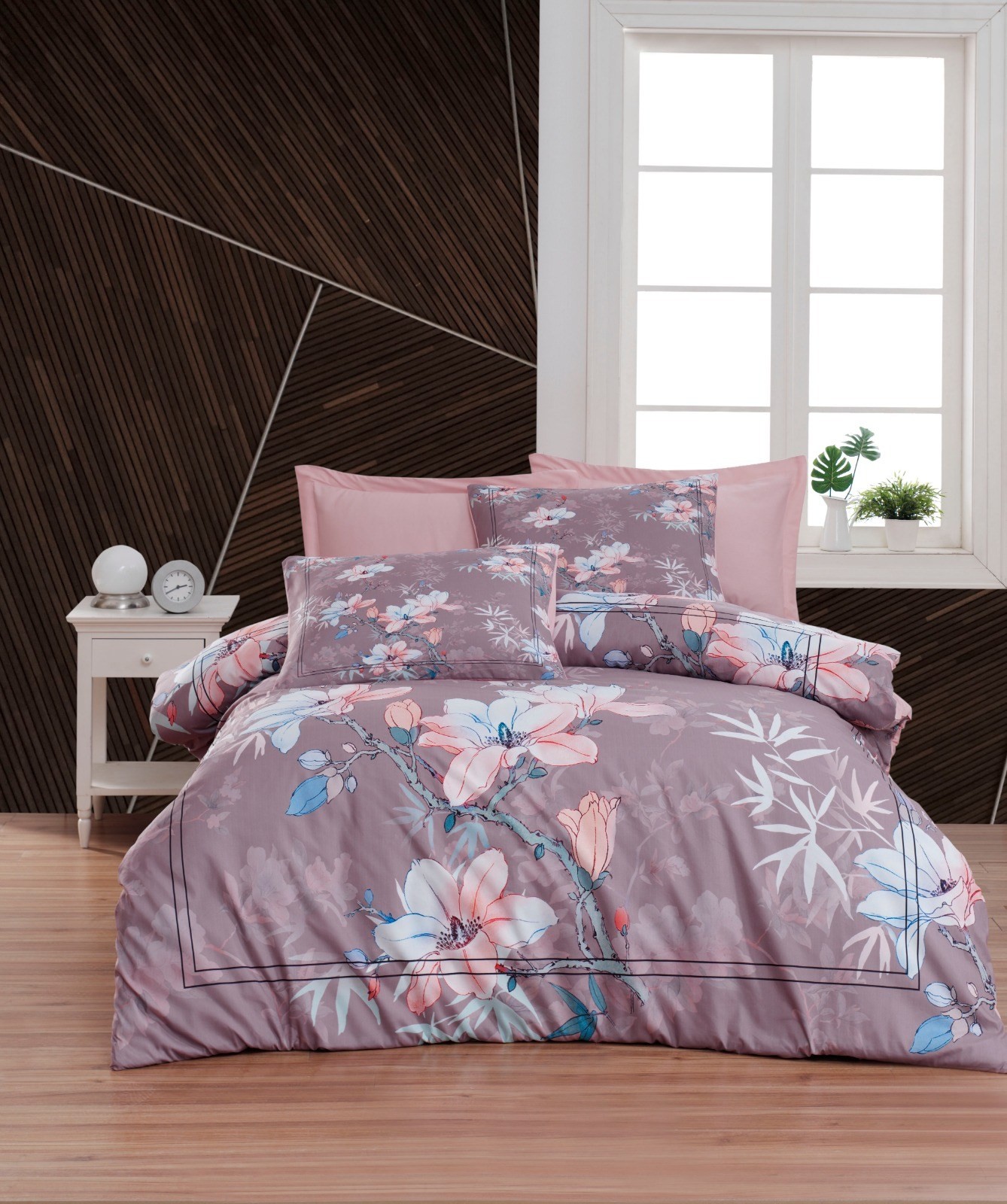 L'essentiel Maison bračni set posteljine 483, 200x220cm, roze