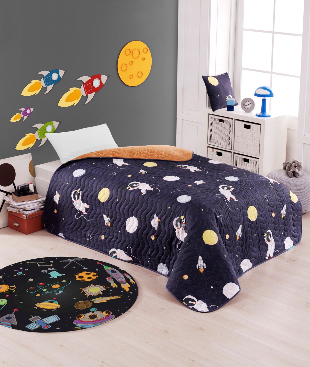 L'essentiel Maison Set Jednokrevetna posteljina Astron, 140x200cm, Crna