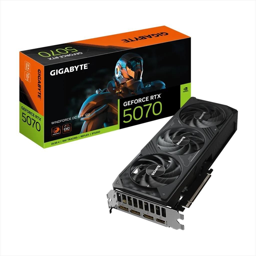 Gigabyte grafička kartica RTX 5070 Windforce Oc Sff 12Gb Gddr7, 3xdp, 1xhdmi, Gv-N5070Wf3Oc-12Gd