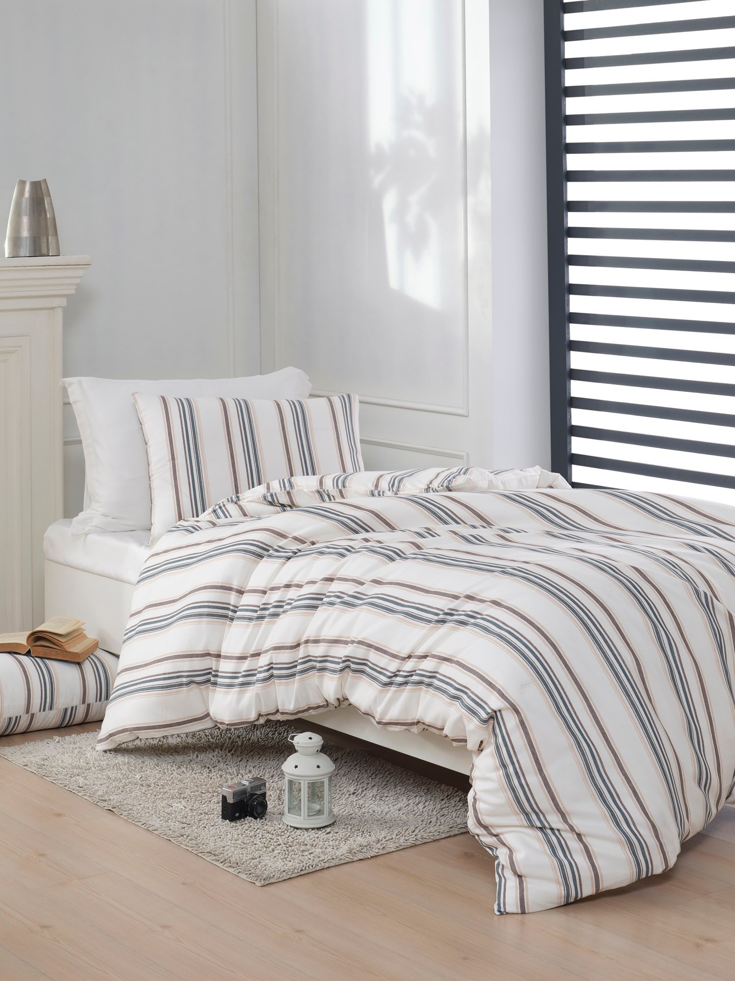 L'essentiel Maison Set Jednokrevetna posteljina Nairobi, 140x200cm, krem