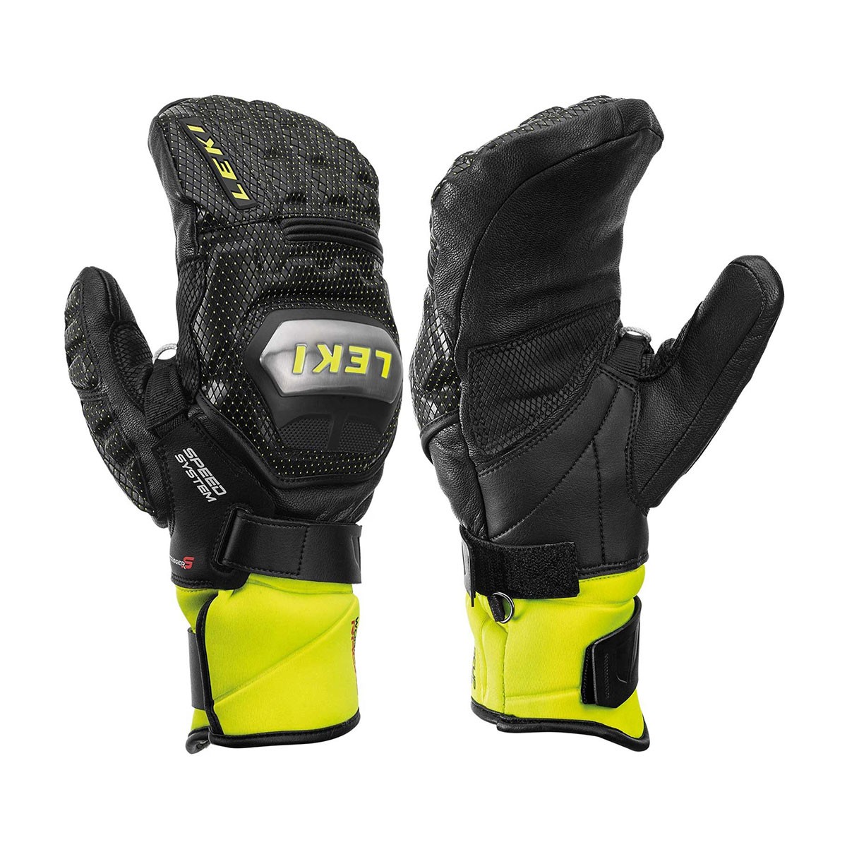 Leki Skijaške rukavice WC Race, Crno-zelene