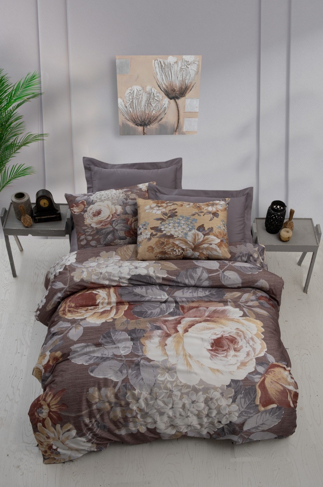 L'essentiel Maison set posteljine 469, 160x220cm, smeđa