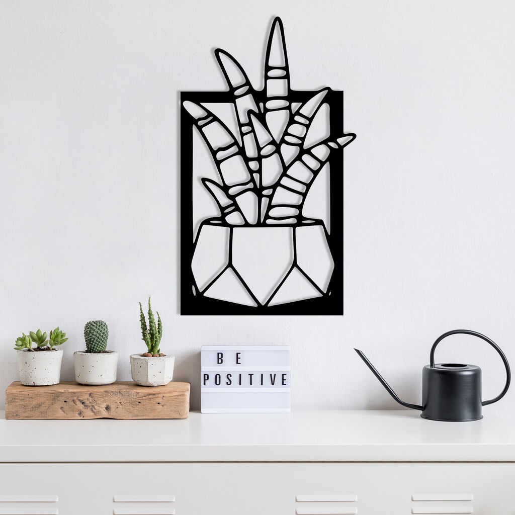 Wallity Zidna dekoracija Havsala, 28 x 48 cm, Crna