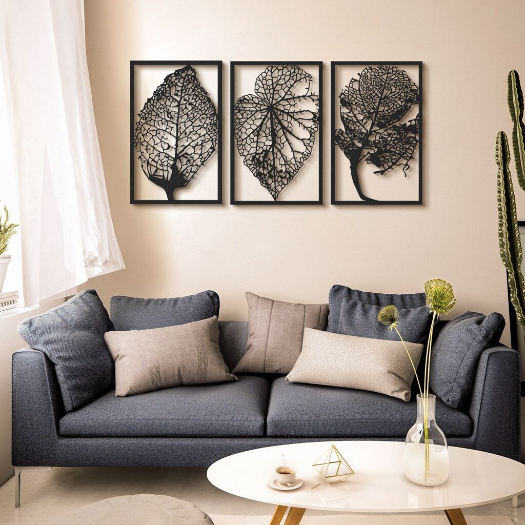 Wallity Zidna dekoracija Jesen - APT167MS, 45 x 70 cm, Crna