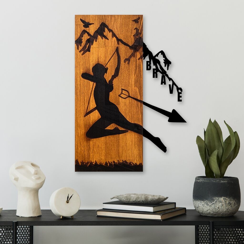 Wallity Zidna dekoracija Brava, 41,5x58x3 cm, Smeđa