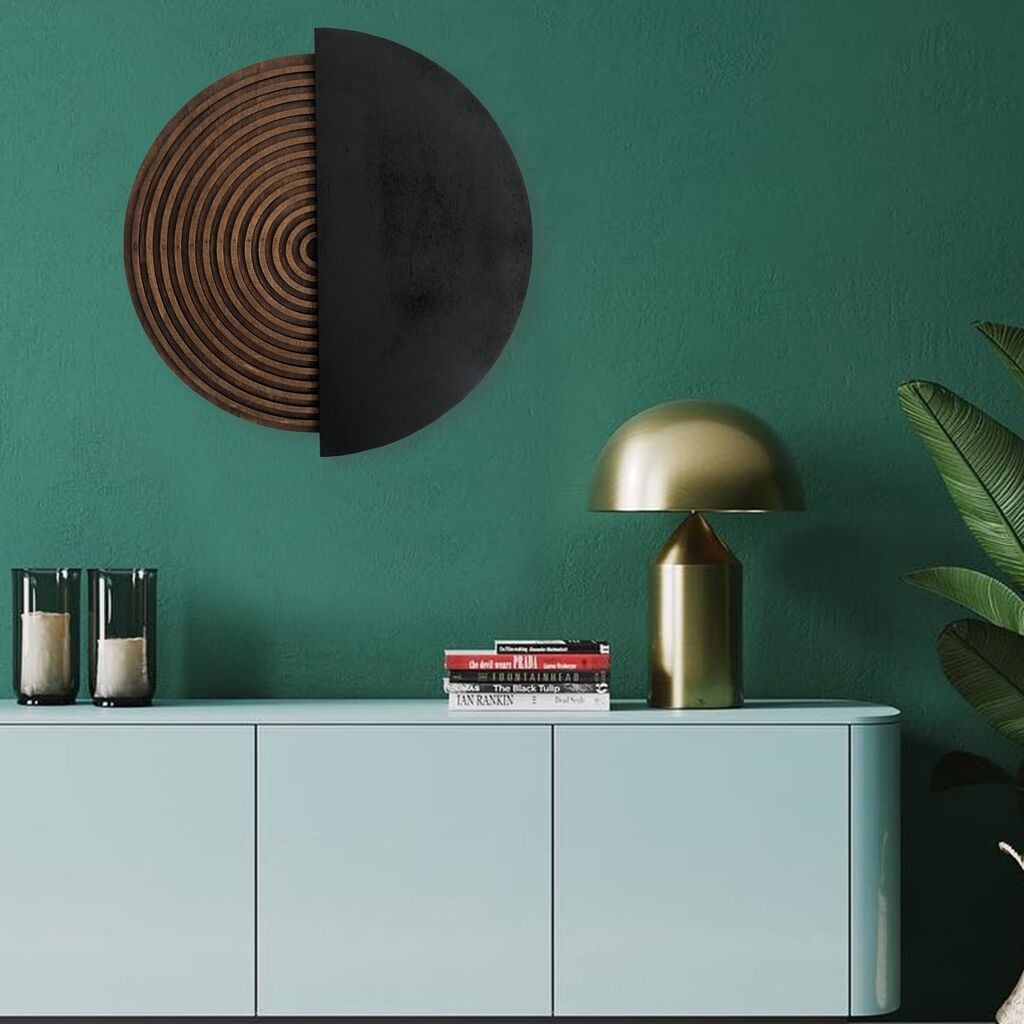 Wallity Zidna dekoracija ART143, 50 x 50 cm, Crna