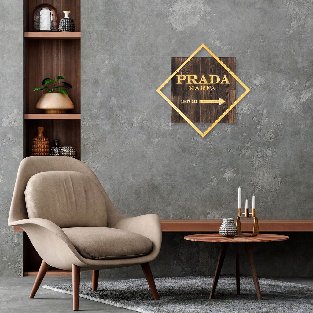 Wallity Zidna dekoracija Moda, 54 x 54 cm, Zlatna boja