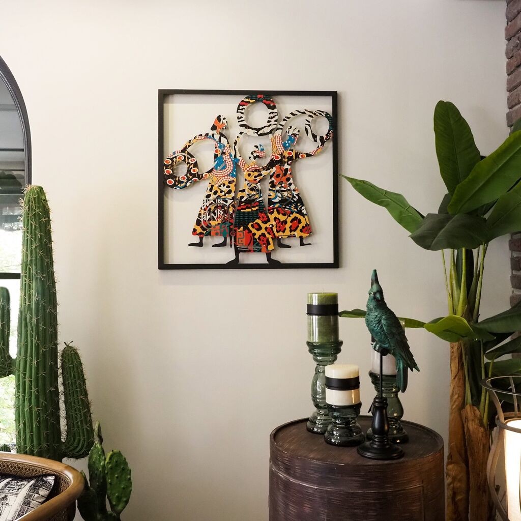 Wallity Zidna dekoracija Trostruka boginja - APT112LCA, 70x70 cm, Crna