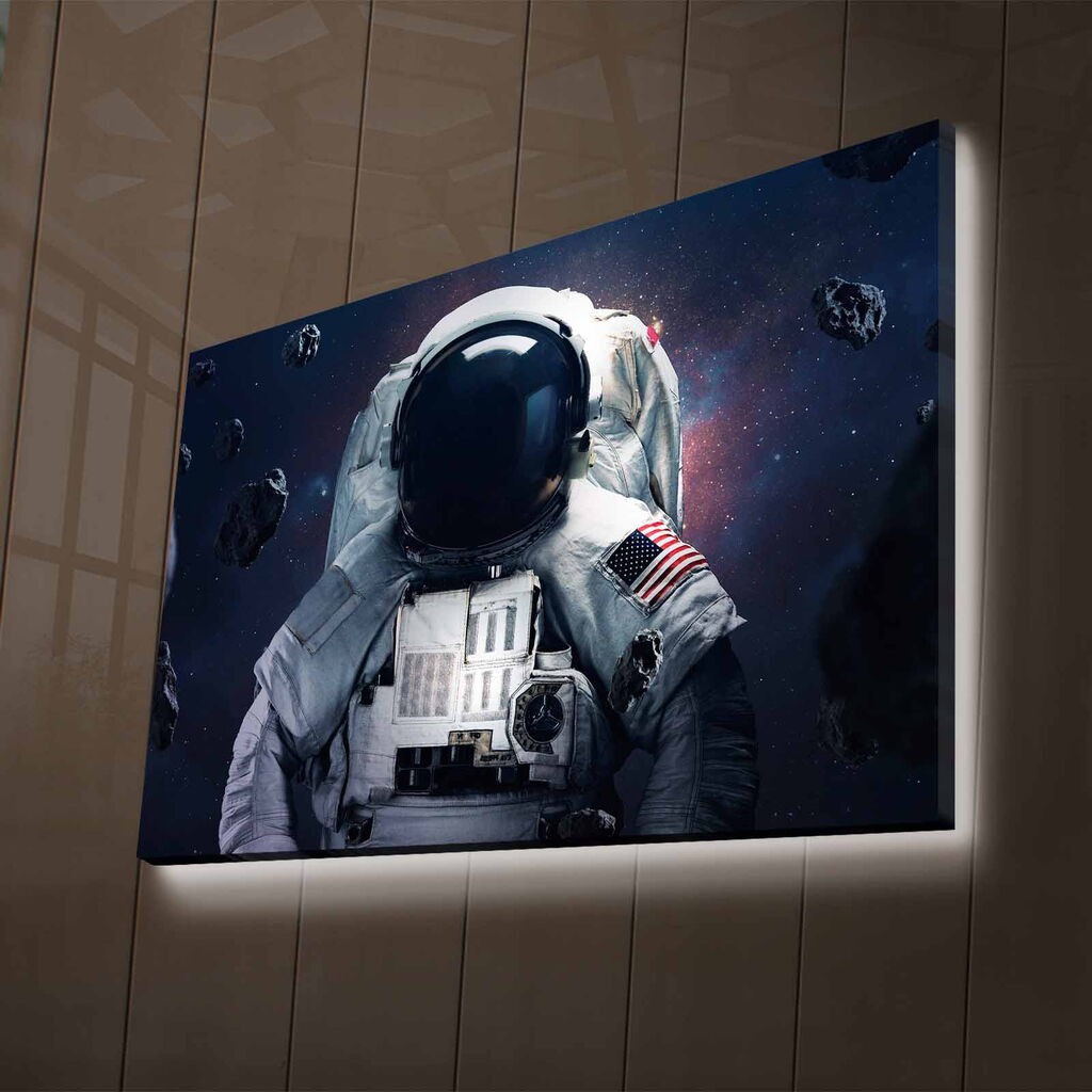 Wallity LED zidna dekoracija NASA-017, 70 x 100 cm, šarena