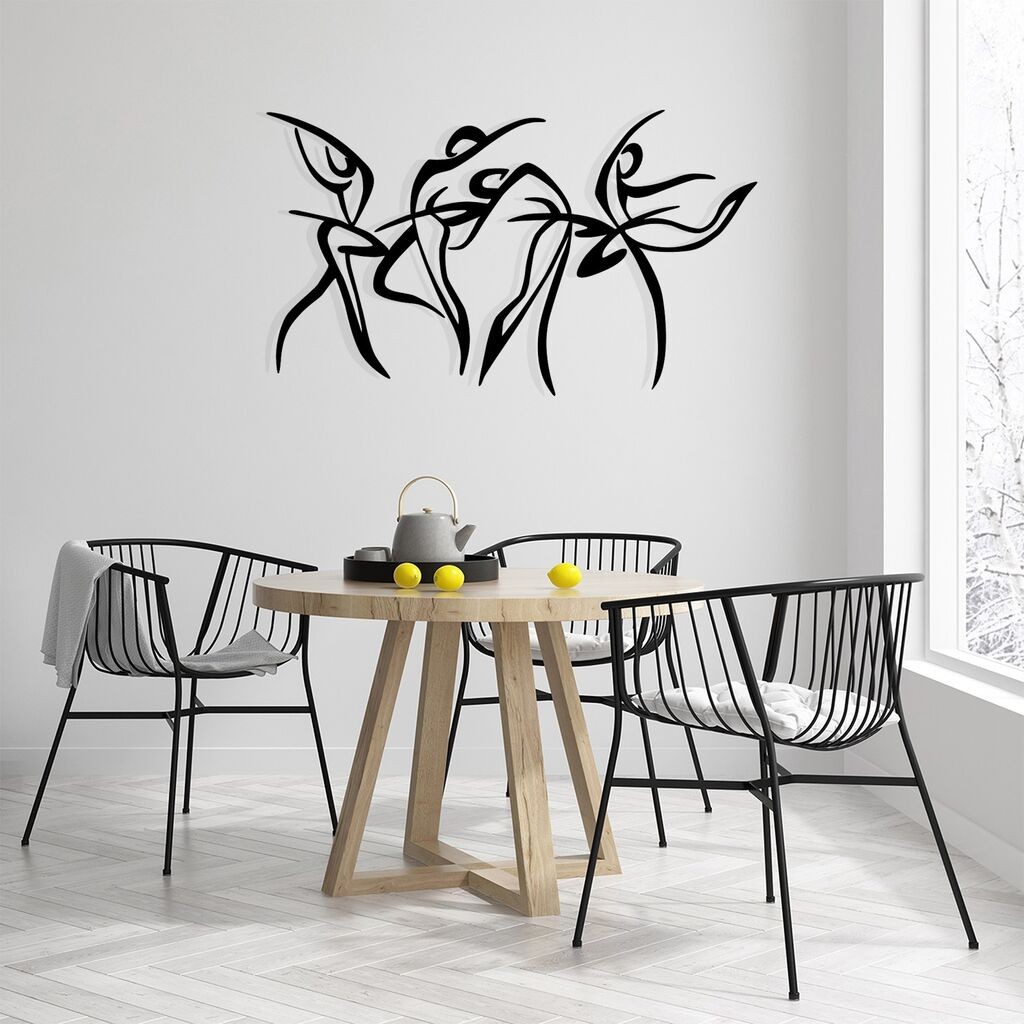 Wallity Zidna dekoracija Felicita M, 97 x 56,5 cm, Crna