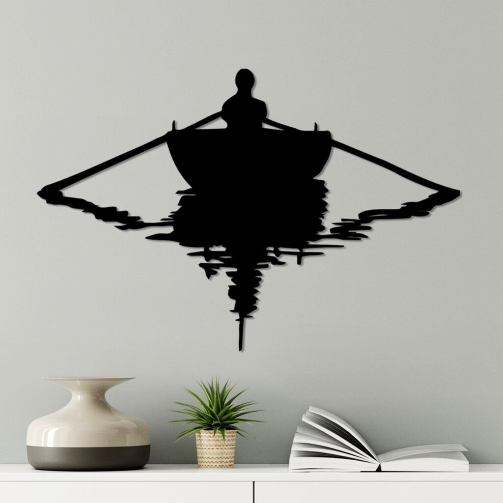 Wallity Zidna dekoracija Čizma, 40 x 60 cm, Crna