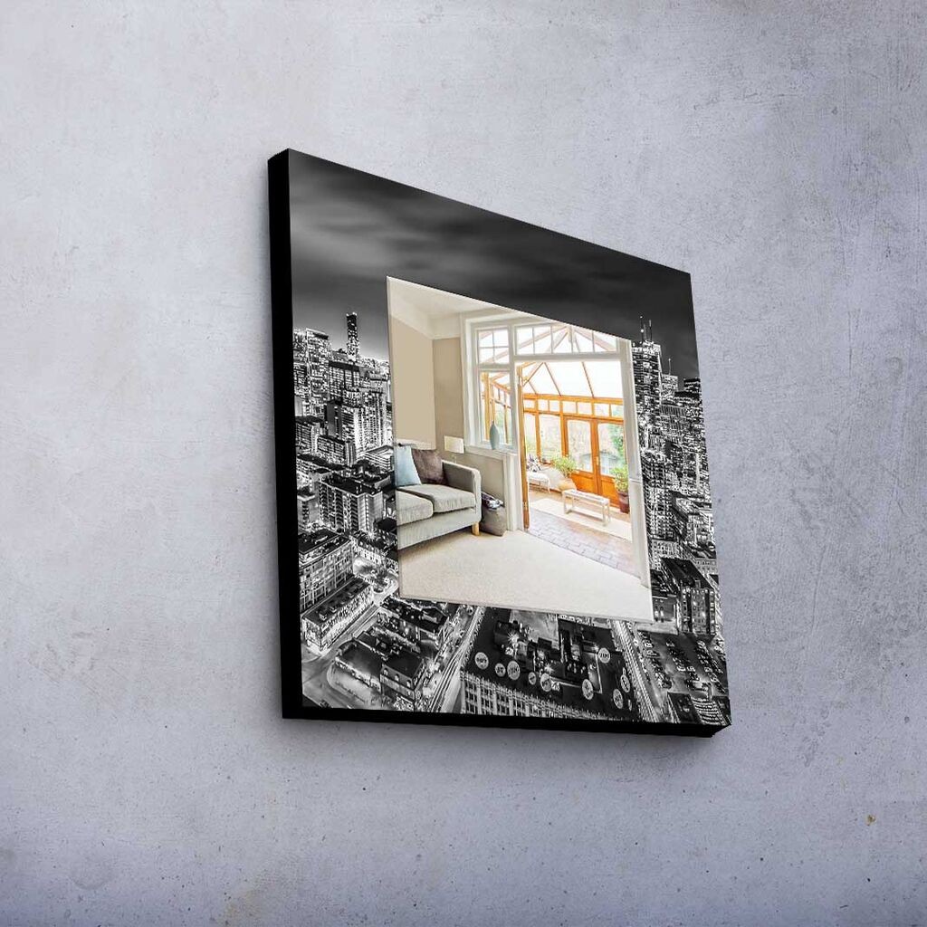 Zidno ogledalo MA-069, 50x50cm