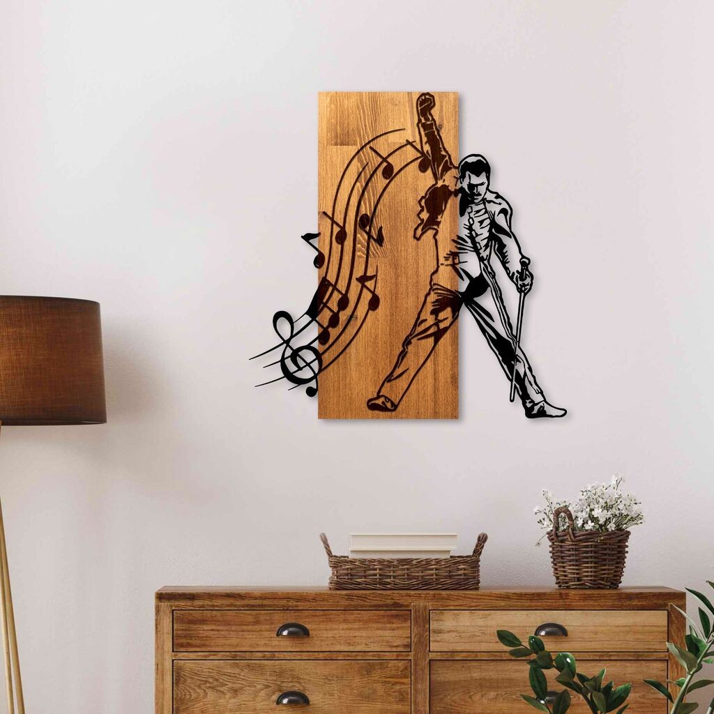 Wallity Zidna dekoracija Merkur, 55 x 58 cm, Smeđa