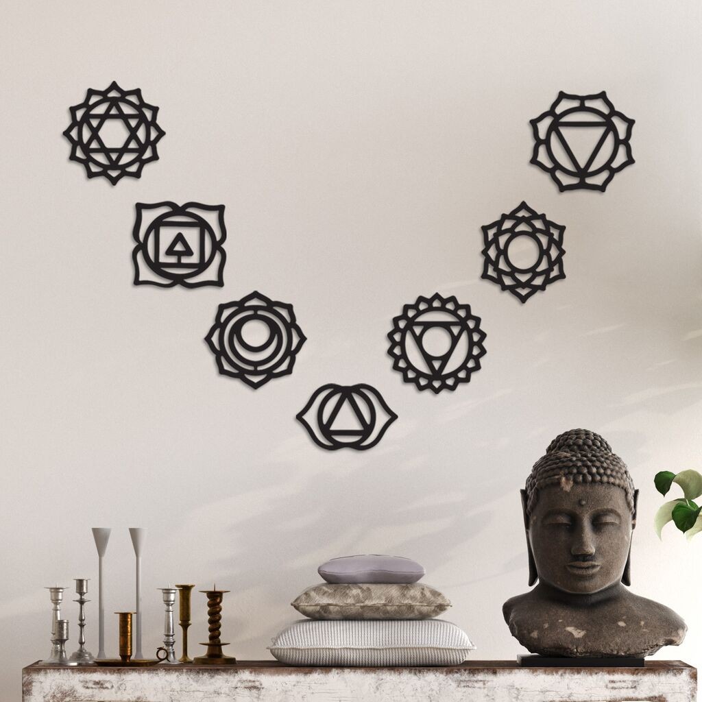 Wallity Zidna dekoracija Symbolo-1, 10 x 6 cm, Crna