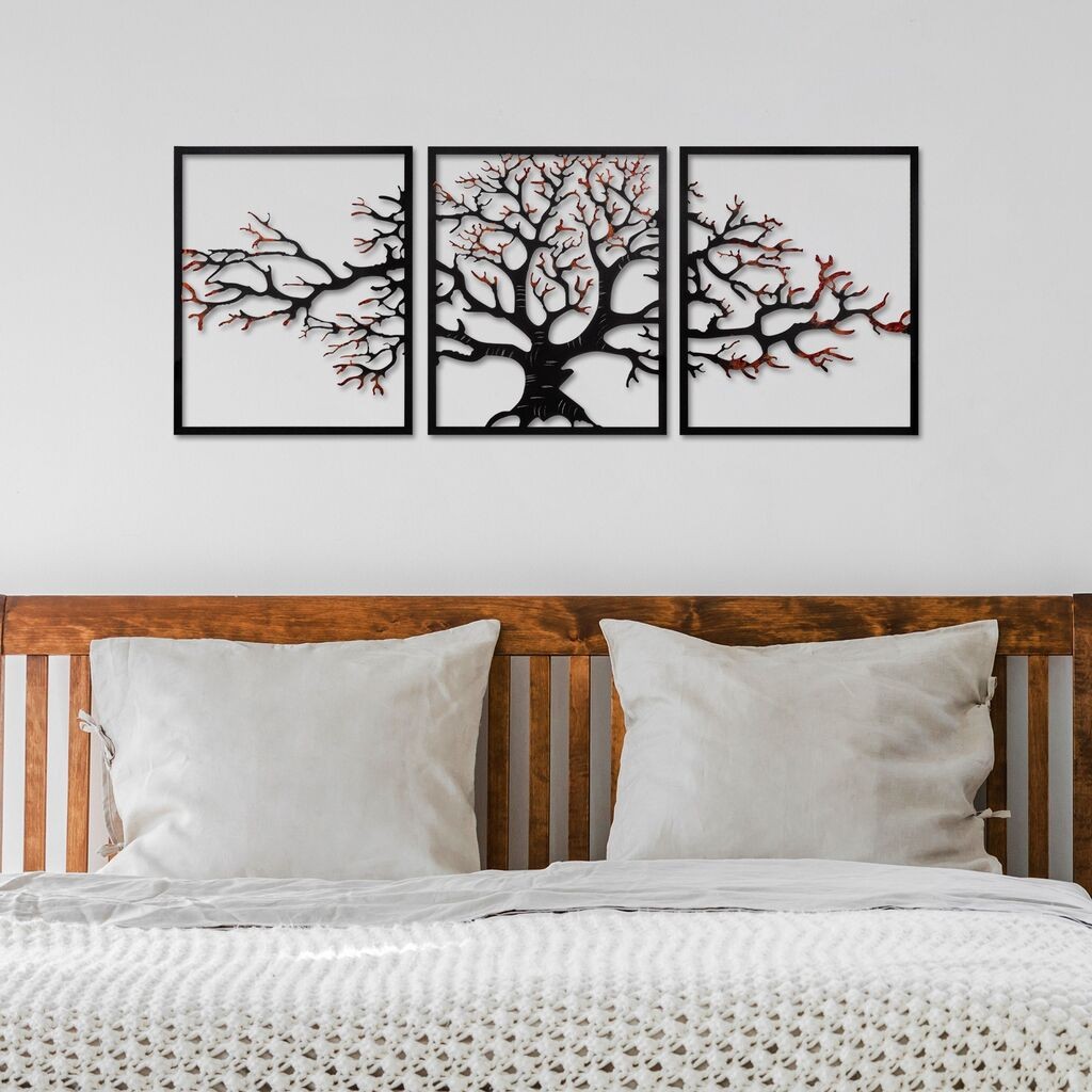 Wallity Zidna dekoracija Drvo 48, 40 x 49 x 1,5 cm, Šareno