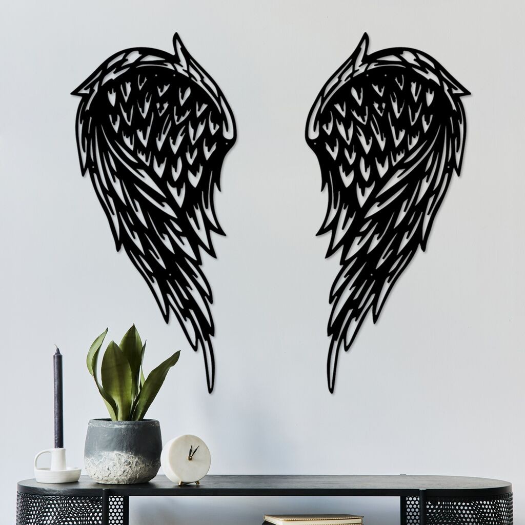 Wallity Zidna dekoracija Alato-1, 32 x 70 cm, Crna