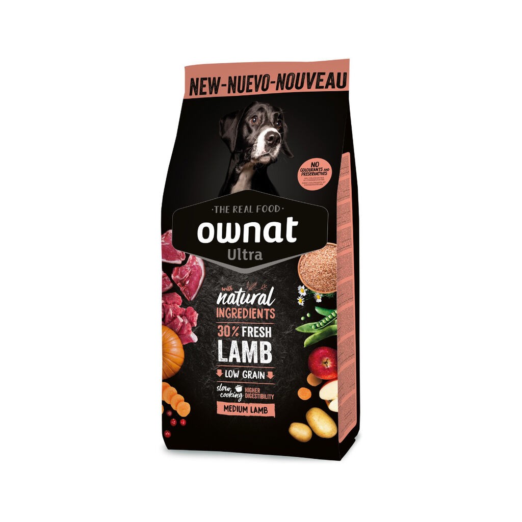 Ownat Hrana za pse Ultra Medium Jagnjetina, 12 kg