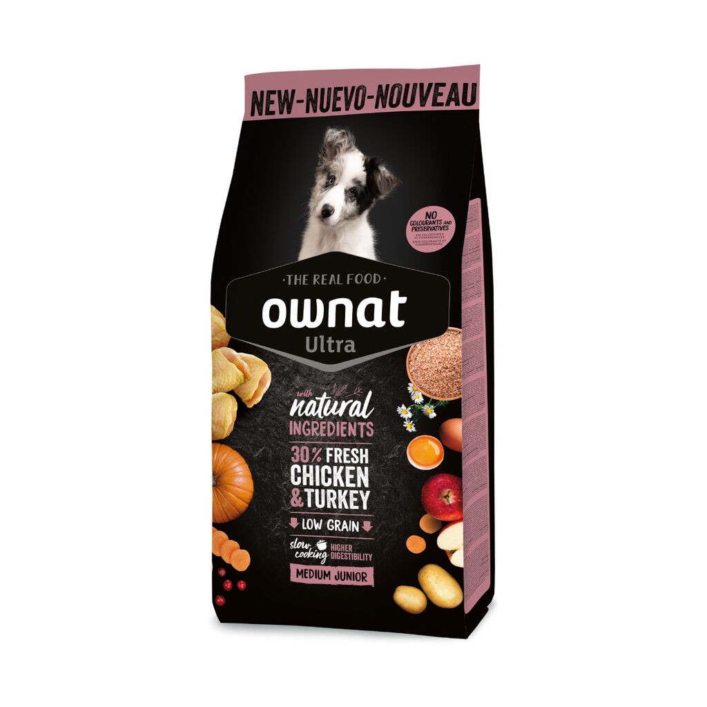 Ownat Hrana za pse Ultra Medium Junior, 3 kg
