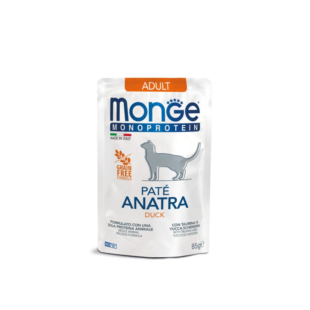 Monge Hrana za mačke Monoprotein Adult, Patka u umaku, 85 gr